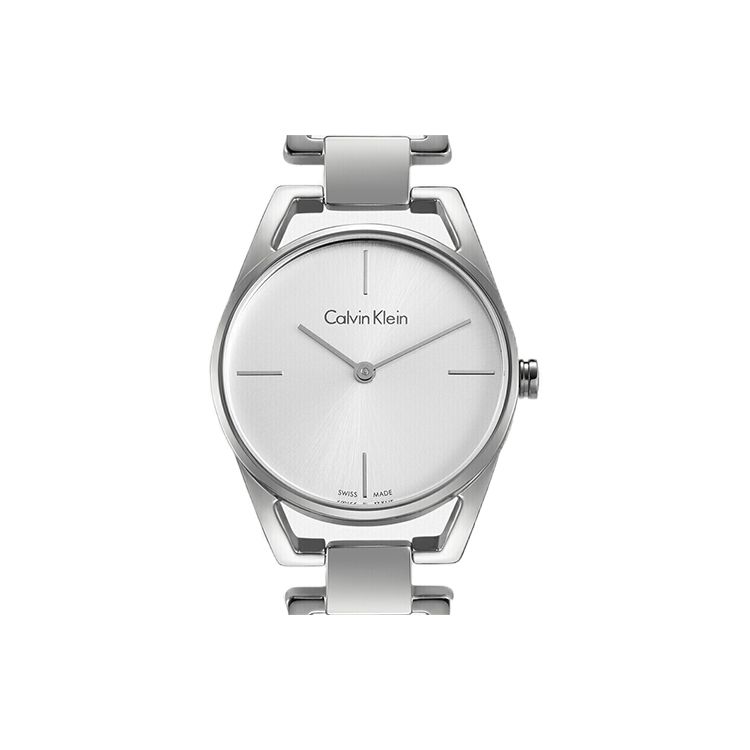 Calvin Klein Ck Quartz Elegant Series Watch Quartz Movement Stainless Steel Strap Silver Dial Women watches K7L23146 Silver