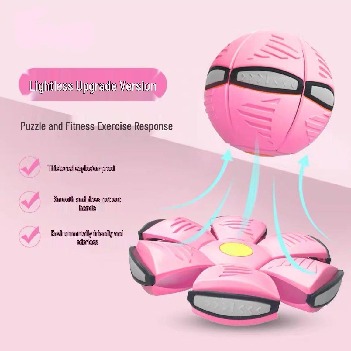 Luminous Transformable Bouncy Ball: Educational Outdoor Toy for Boys