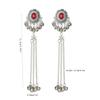 Retro Exotic Tassel Dangle Earrings - Artistic, Classical, and Exquisite Hollow Design