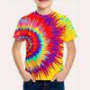 T-Shirts for Boys Tie Dye Graphic T Shirts Short Sleeve Tee Children's T-Shirt Elementary Girl Clothes Casual Tops Girl T-Shirts