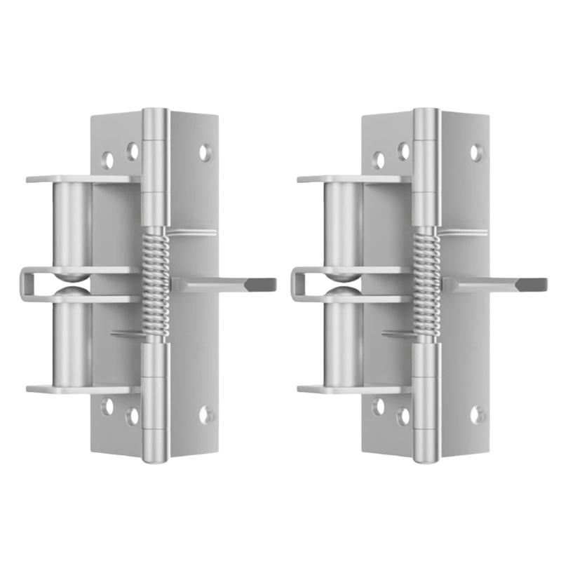 

2Pcs 90 Degree Positioning Hinge Buffer Rebound Device Automatic Door Closing Device Spring Position Hinge Door Closer серебряный