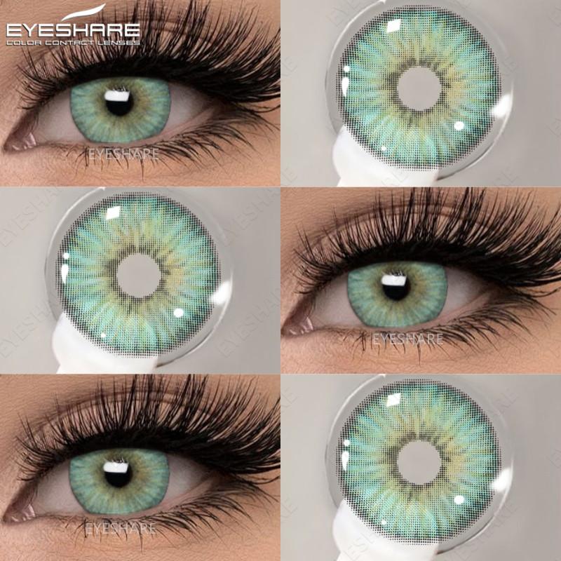 Eyes 1 Pair Colored Contact Lenses For Eyes Korean Brown Contact Lenses 14.5mm Big Eye Lenses Annual Student Beauty