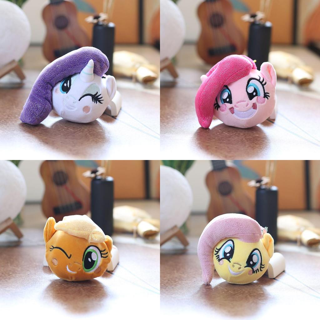 Cute Pony Plush Keychain Super Soft Stress Relief Toy Gift For Girls Kids Decor