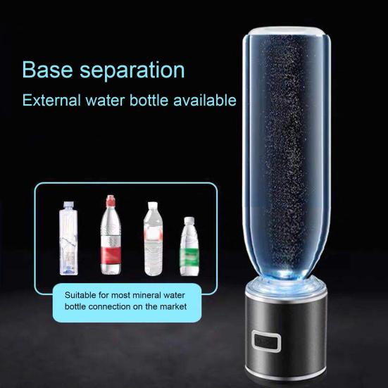 300ML Wasserstoffreiches Wasserflasche SPE PEM Technologie Tragbare Glas Wasserstoffwasser