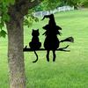 Unheimlicher Nekromant Metallanstecker Halloween Outdoor Eisenkunst Deck für Veranda Gras Beschattet Anordnen
