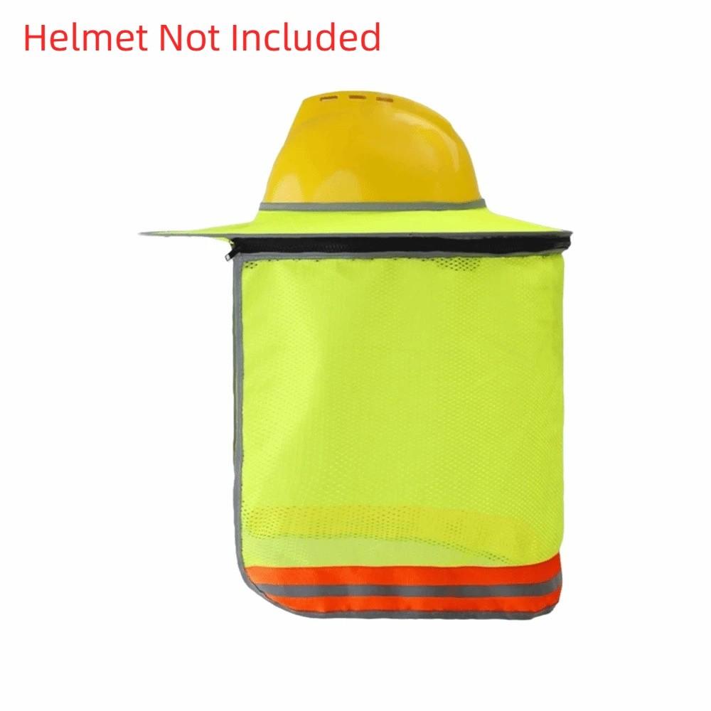 UV Protection Safety Helmet Curtain Reflective Sunscreen Neck Cover  Construction Site