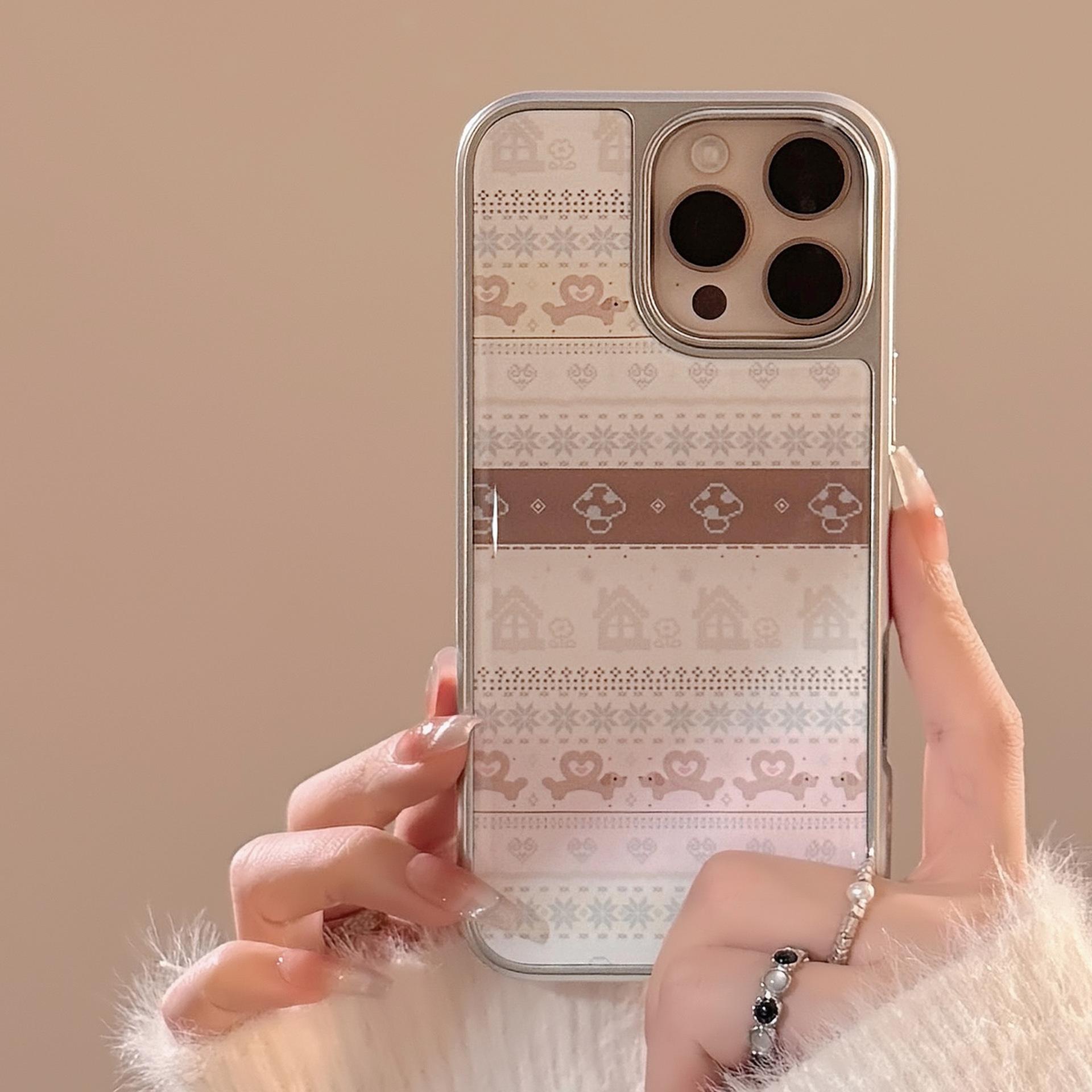 

Fair Island Style Suitable for 16 Apple 15pro Max Mobile Phone Case Iphone 14 Drop Glue 13 Retro 11 Huawei 16promax