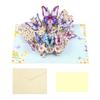 Greeting Card with Envelope Florals and Butterfly 3D Popup Blessing Card Birthday Card for Mother Girlfriend Daughter