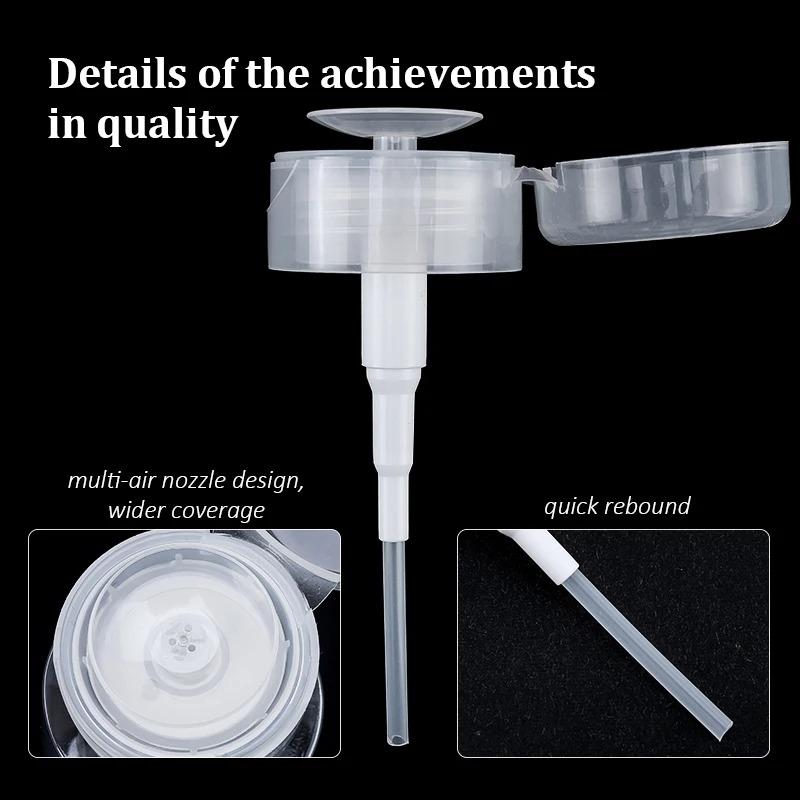 1pc 100ml200ml Press Bottle Transparent Grafting Eyelashes Cleansing Water Remover Glue Beauty Nail Salon Cosmetics Makeup Tools