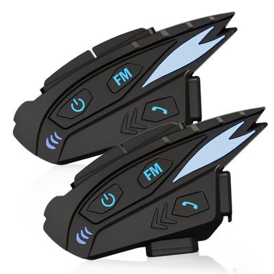 QPLOVE Shark Motorcycle Simultaneous Up To 1000m Communication DSP CVC Bluetooth 28 Hours of Continuous IP65 Music FM Easy Automatic Certified by