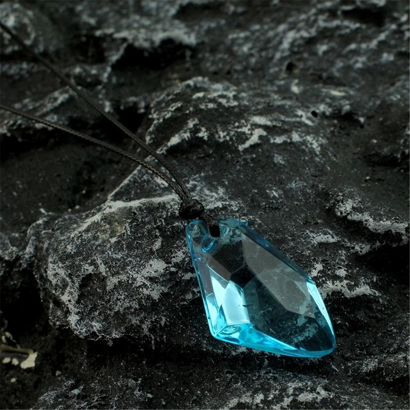 Plastic/Resin Crystal Drop Necklace User Friendly Design Pendant Neck Chain Jewellery For Individuals Daily Wear