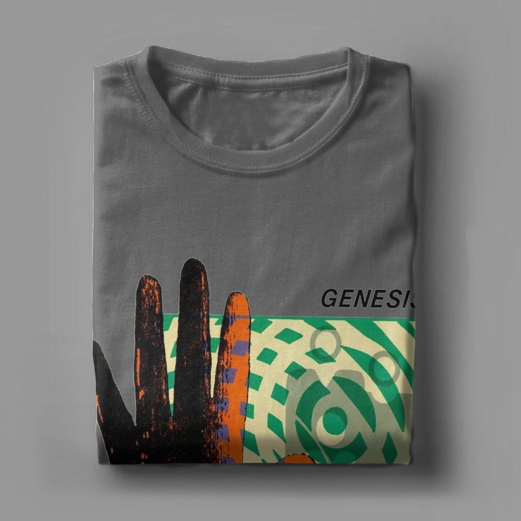 Genesis Invisible Touch T-Shirts for Men Vintage Pure Cotton Tee Shirt Round Neck Short Sleeve T Shirts Gift Idea Clothing