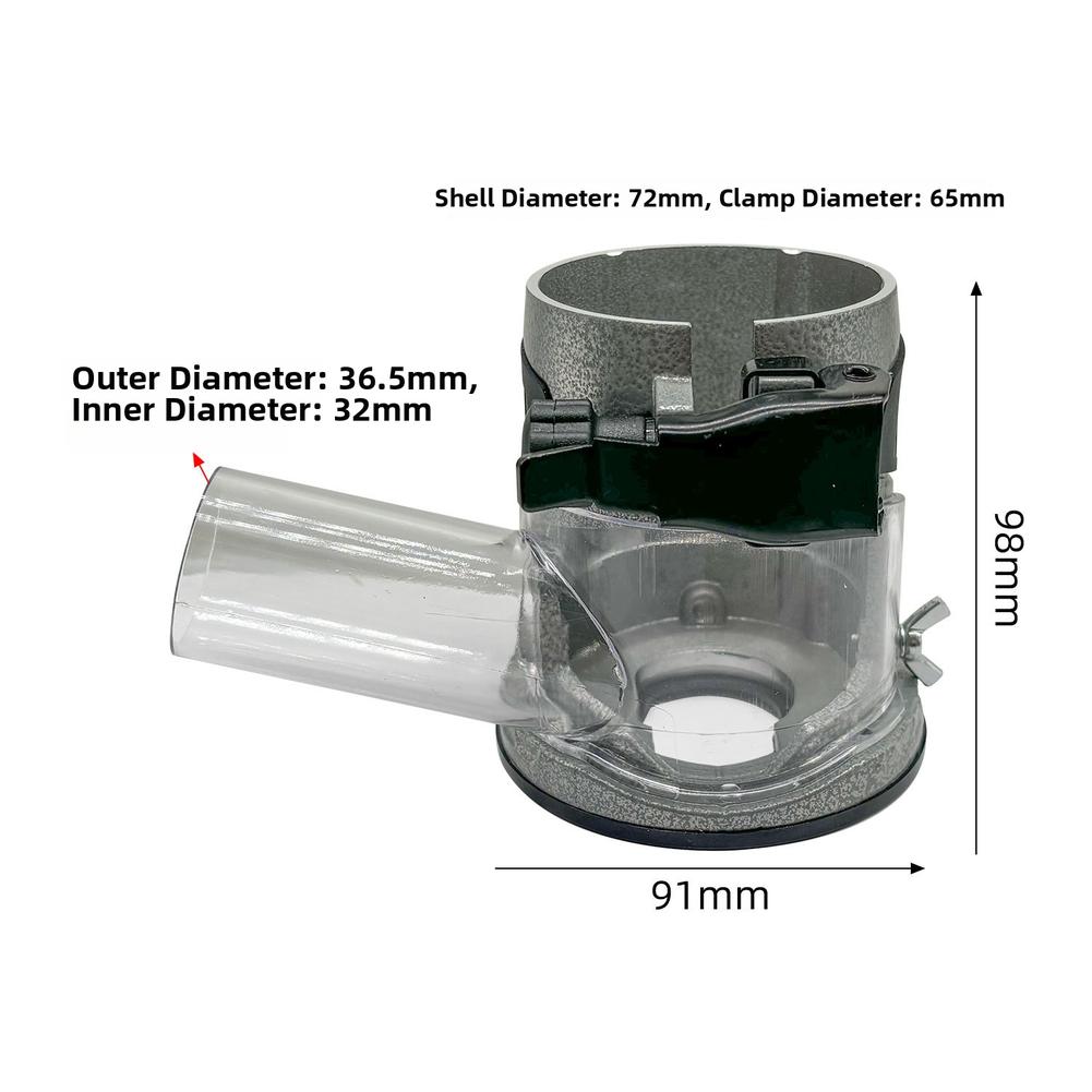 Aluminum Alloy Edge Trimming Machine Cover with Transparent Shield and Vacuum Dust Collection for Precision Work