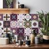 Maeau Wall Tile Wallpaper Stylish Tile Mosaic Tile Set of Nordic No Tools Easy for and DIY Wallpaper Decoration X 10cm X Stickers, Stickers, Stickers,