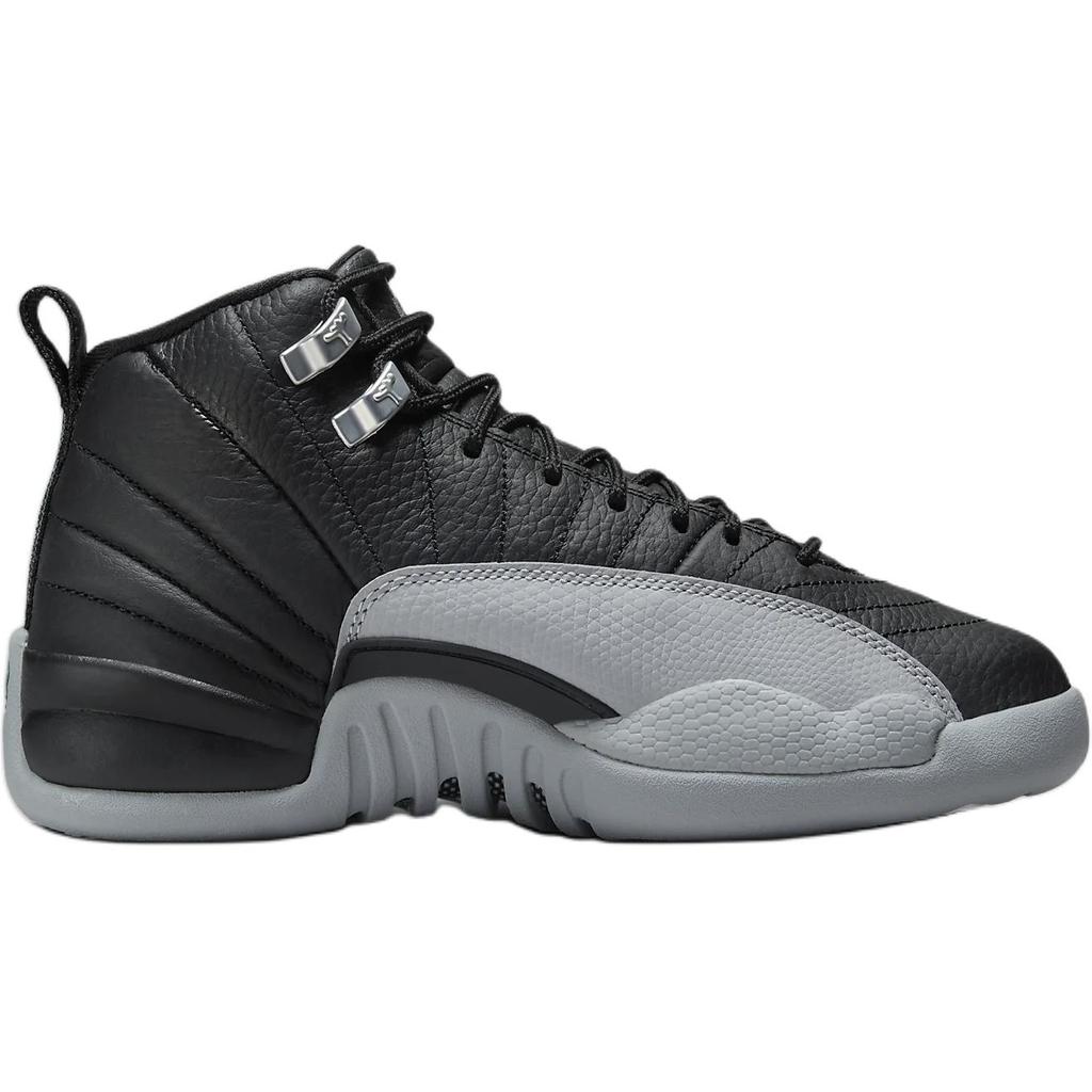 Air Jordan 12 Retro GS Barons Dětské tenisky Černá Vlčí šedá Bílá 153265-010
