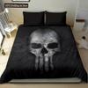Skull Chevalier Duvet Cover Set King Size Horror Skeleton Bedding Set Day Of The Death Comforter Cover 2/3pcs For Boys Men Gifts