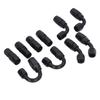 6AN Fuel Line Fitting Kit 20ft Hose 10pcs Fitting Aluminum Black Anodized 500 Psi Universal for Car Ship