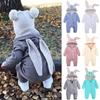 Bunny Baby Hoodie Outfits Strampler Baumwolle Reißverschluss Kinderkleidung Weihnachtskostüme Overall Herbst Winter Neugeborene Einteiler Säuglingskostüm 3–24 Monate
