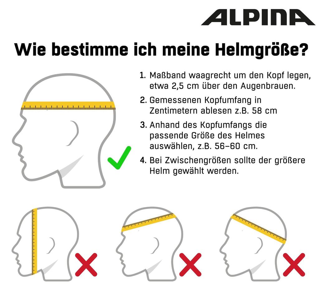 ALPINA Bicycle Helmet Road Bike JCF Approved Made in Germany VALPAROLA cm / 55-59