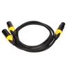 XLR-Splitterkabel, weiblich auf zwei männliche 3-polige geräuschlose XLR-Y-Kabel mit geringem Verlust für Mikrofon-Lautsprecher-Mixer