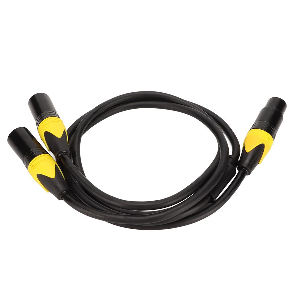 XLR-Splitterkabel, weiblich auf zwei männliche 3-polige geräuschlose XLR-Y-Kabel mit geringem Verlust für Mikrofon-Lautsprecher-Mixer