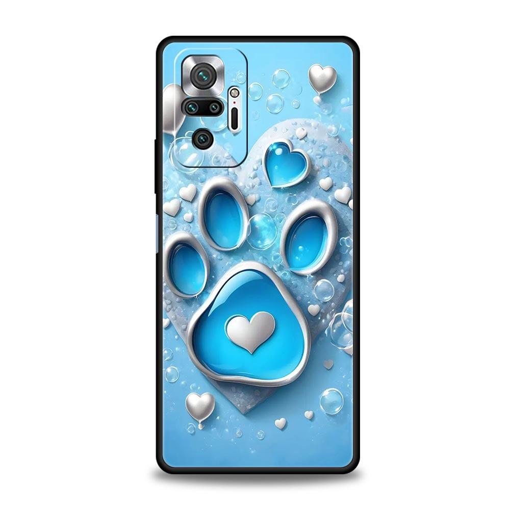 Og Paw Print Aesthetics Phone Case Cover for Redmi 14C 10C Note 15 14 13 12 10 11 K40 Pro Plus Soft TPU Shockproof Shell Fundas