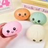 Colorful Stress Relief Balls In Dumpling Squishies Shape Reusable Low Elasticity Toys For Decompression Plastic Stress Balls