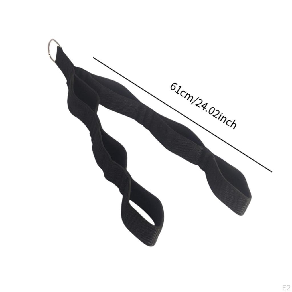 Tricep Rope Cable Attachment Handles Pull Down Upgraded 3 in 1 Workout Grip