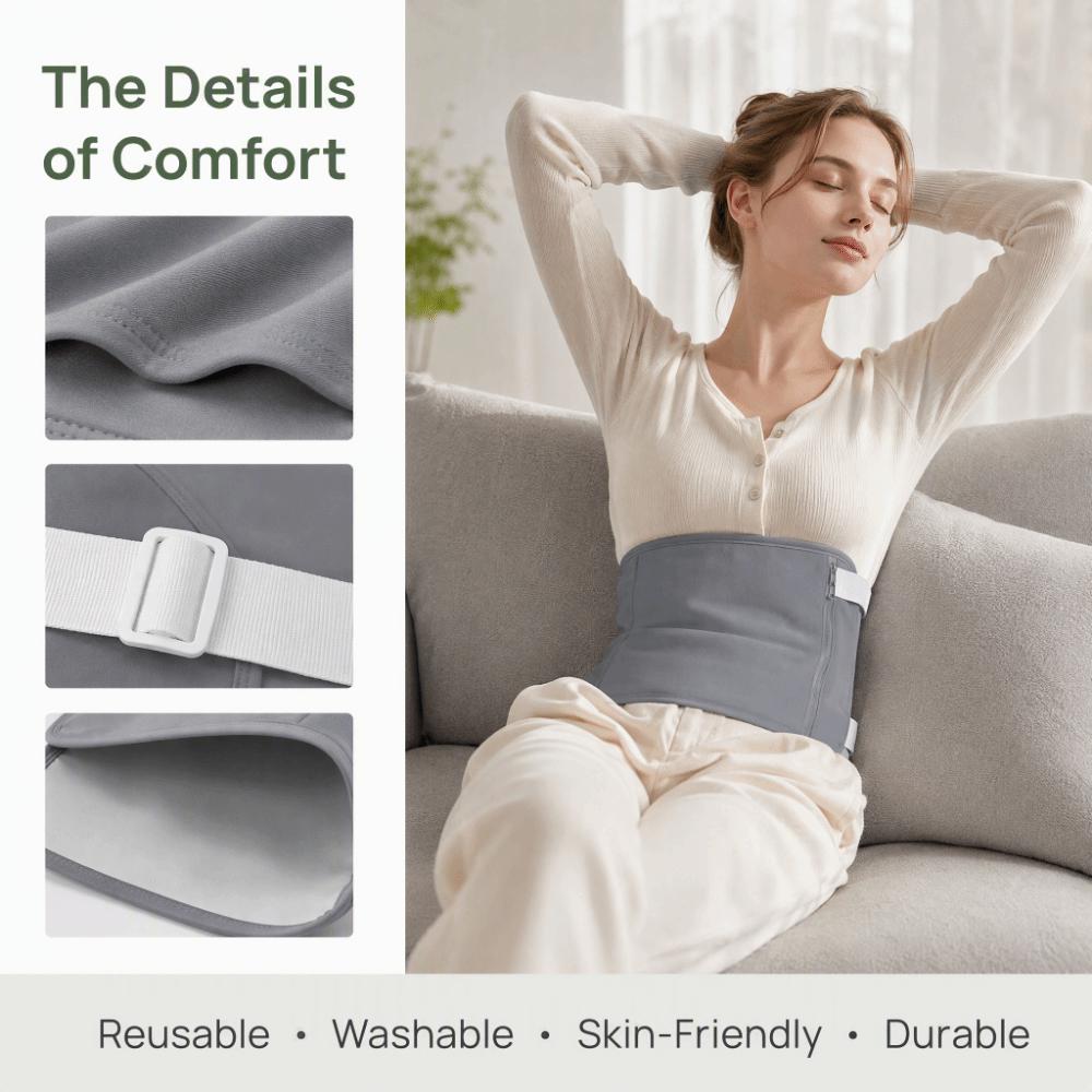 4PC Oil Resistant Waist Wrap Reusable Design Body Wrap Comfort Wear Waist Support Body Detox