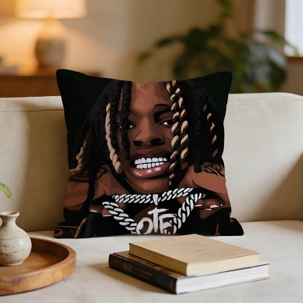 Rapper KKing VVon Cushion Cover Short plush pillowcase for bed sofa carwashable