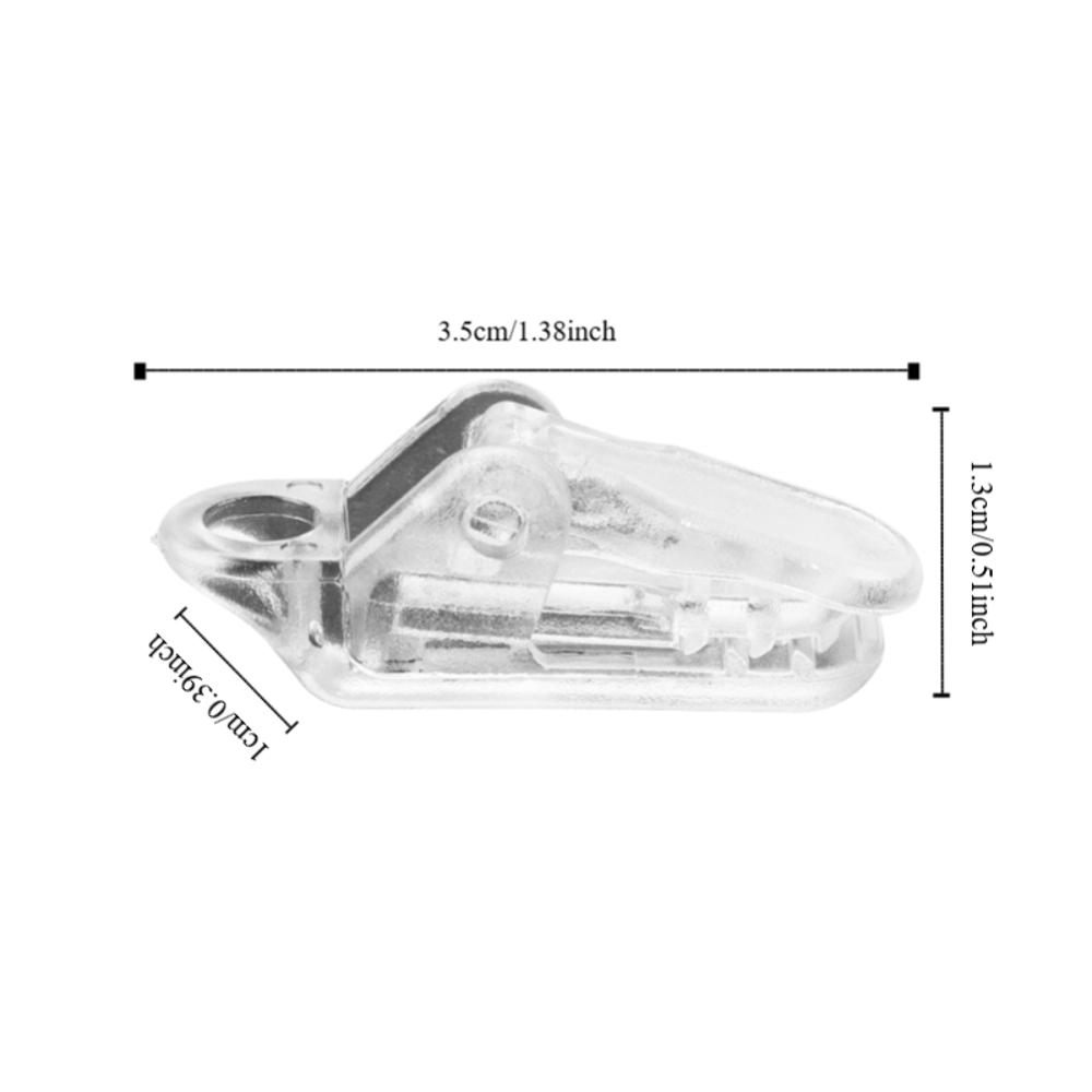 20 Pcs/Set Transparent Tent Clip Hook Plastic Tent Pull Point Durable Tarp Clips  Outdoor Camping