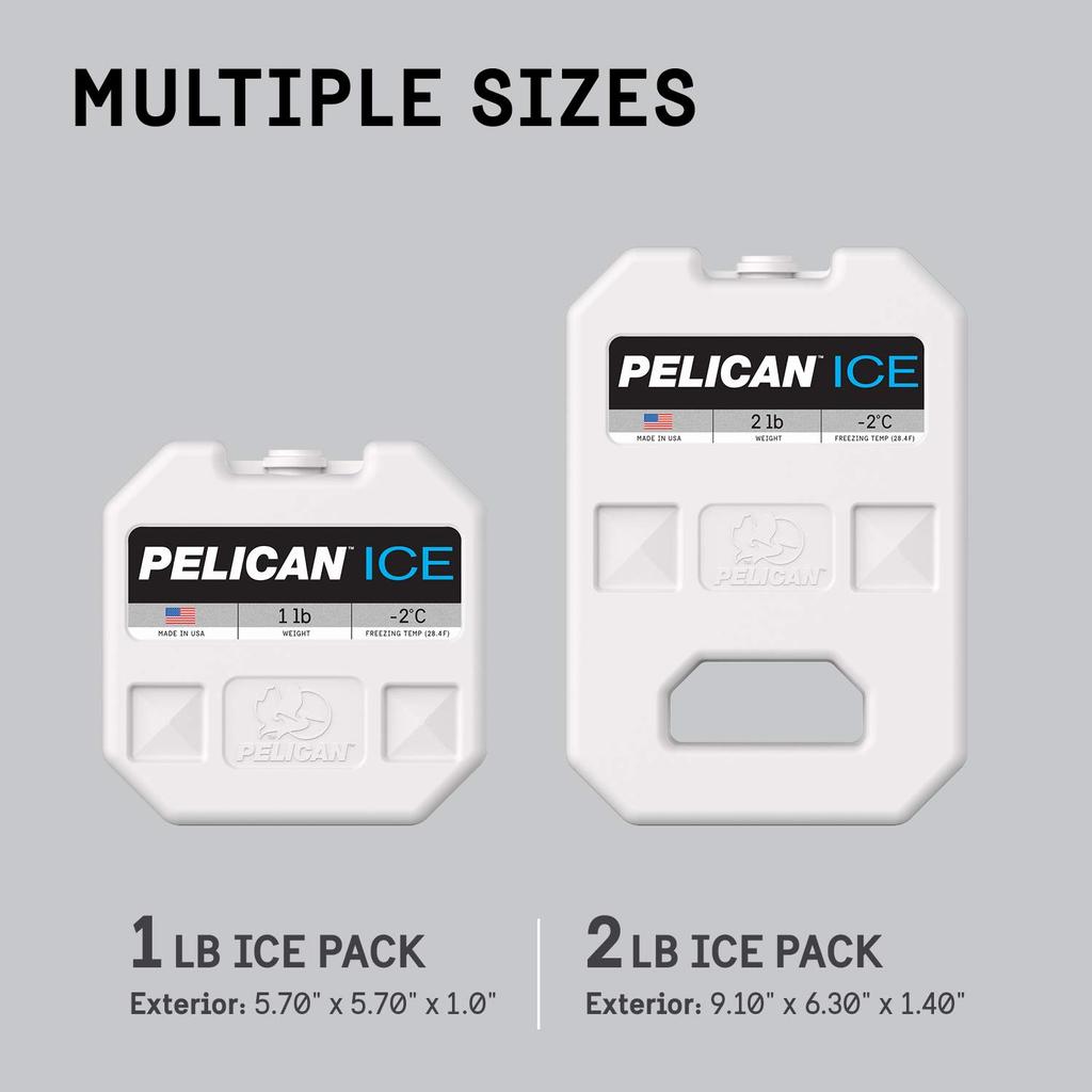 Pelican Cooler 1 Lb Ice Pack (White) PI-1lb-BLU
