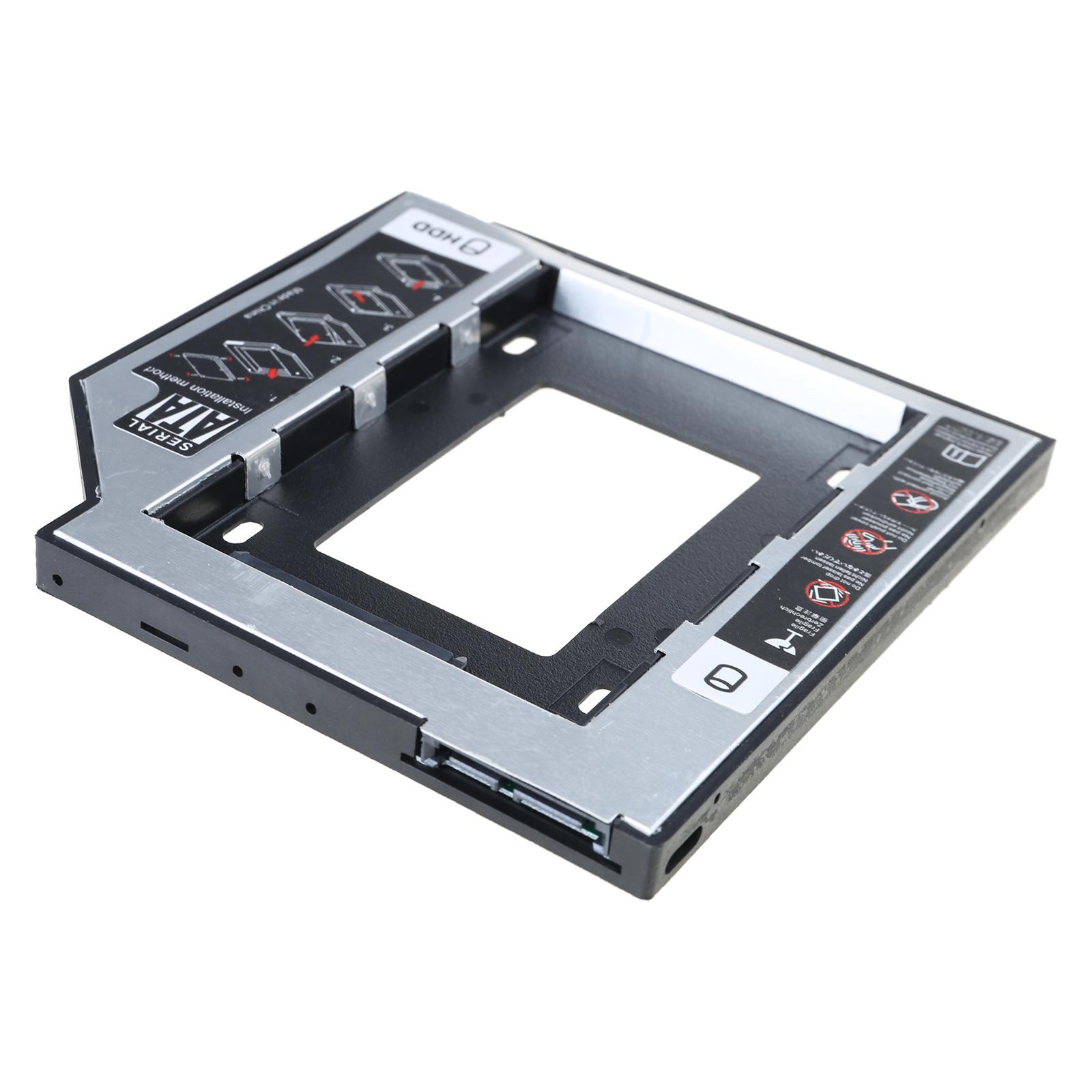 

Алюминиевый адаптер-контейнер для SSD/HDD 12,7 мм, второй контейнер для жесткого диска, адаптер для оптического отсека CD/DVD-ROM ноутбука A