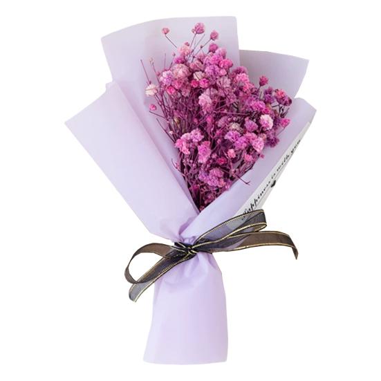 Yousheng Mini Dried Flower Baby's Breath Bouquet Aromatherapy Soap Rose Flower Arrangement Scented Gift for Women Car Interior Decor