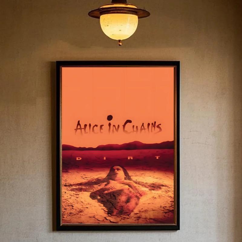 

Ретро Музыка Элис Ин Чейнс Постер HD арт липкая стена водонепроницаемый дом гостиная спальня бар эстетичное украшение 21cm×30cm NoFrame