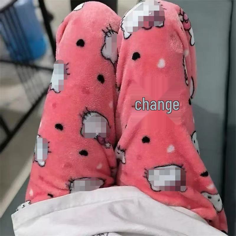 Velvet Flannel Christmas Pajama Pants for Inside and Outside Wear