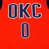 Adidas X NBA Zusammenarbeit Oklahoma City Thunder Russell Westbrook 0 V-Ausschnitt Mode Weich Ärmellos Basketballtrikot Unisex Trikot 7818A-3KM-AEB1071