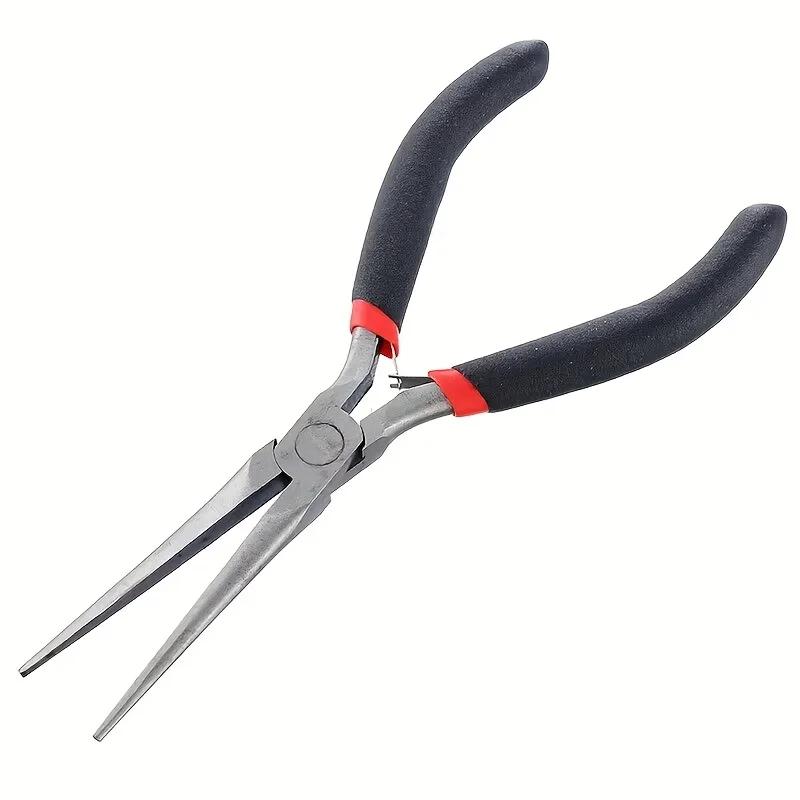 Multi Tool Long Nose Pliers Needle Nose Precision Wire Plier Repair Tool with Insulated Grips for Jewelry Fishing 150mm
