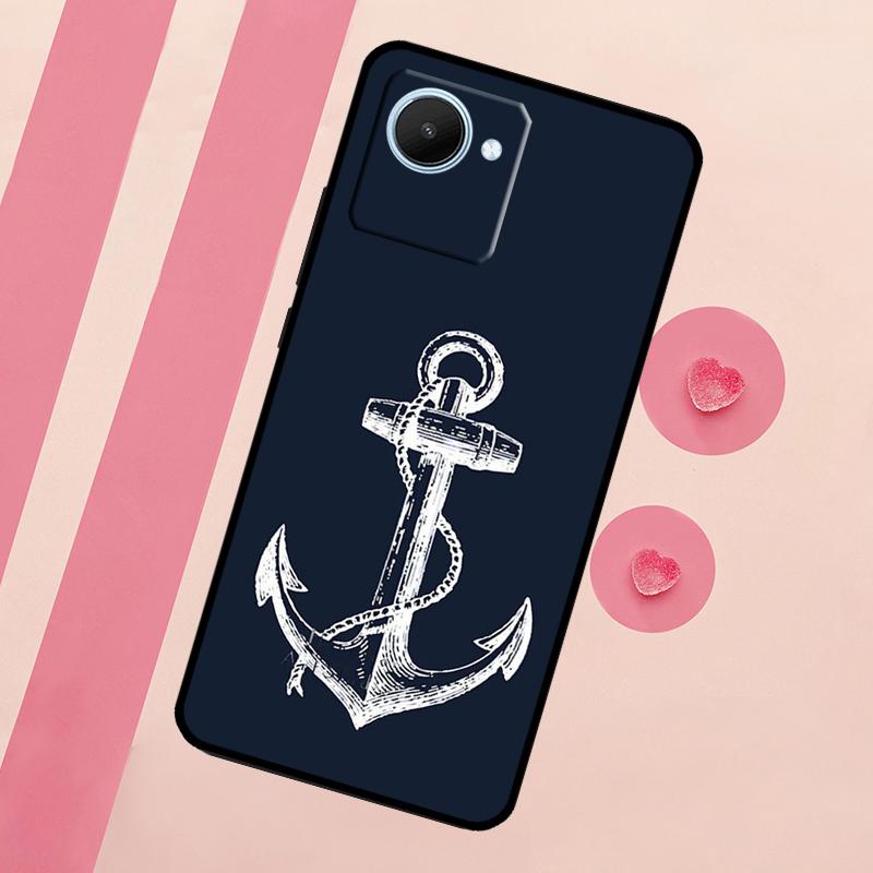 Anker Meer Strand Hülle Für Realme C53 C55 C35 C33 C31 C30 C25s C21Y C15 C11 GT Neo 5 3T 2T 9 10 11 Pro Plus