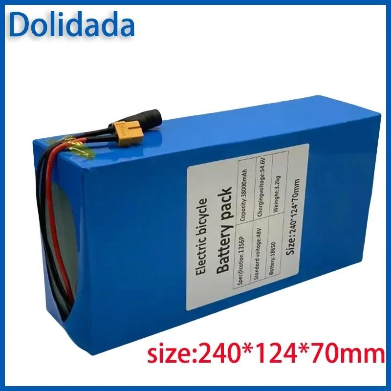 48V 38ah 13s6p Lithium-ion Battery Pack 48V 38000mAh 2000W Electric Battery, Built-in 50A BMS+charger