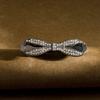Crystal bow spring clip female ponytail hair accessory at the back of the head hair clip