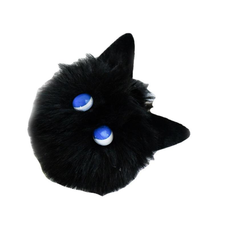 The Same Blush Cat Ball with High Appearance Handmade Plush Pendant Girl's Heart Schoolbag Cute Keychain