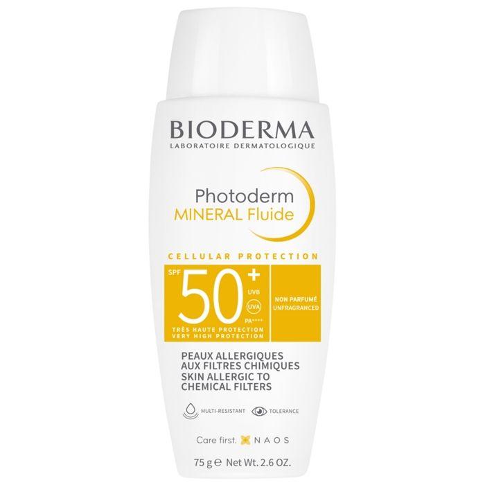 Bioderma Photoderm Fluide Solaire Spf50+ Peaux Allergiques Aux Filtres Chimiques