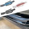 For Subaru Forester 2018      Steel External Door Sill Scuff Plate Cover Threshold Strip Pedal Accessories
