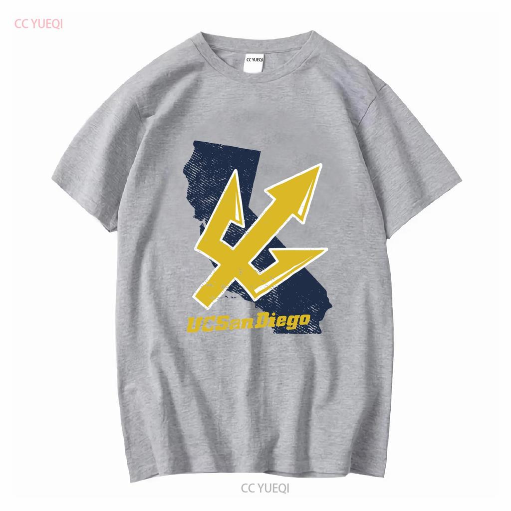 UC San Diego Adult T Shirt California Athletic Heather S 5XL Long or Short Sleeves Vintage Washed Comfortable Breathable