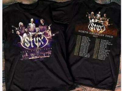 Styx Tour Konsert T-shirt, Nordamerikansk Turné 2025 Unisex T-shirt