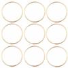 BHBL 100PCS Gold Color Big Dream Catcher Circle Ring Craft Rings for Dream Catchers Hoops Hanging DIY Connectors 65MM
