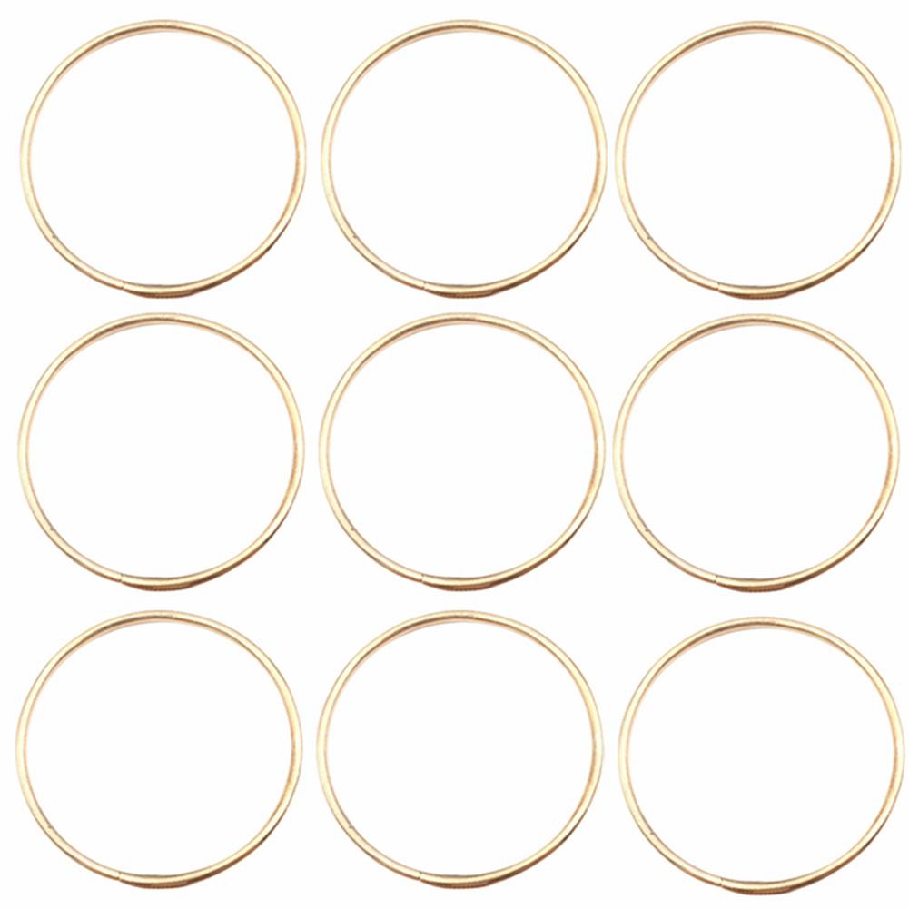 BHBL 100PCS Gold Color Big Dream Catcher Circle Ring Craft Rings for Dream Catchers Hoops Hanging DIY Connectors 65MM
