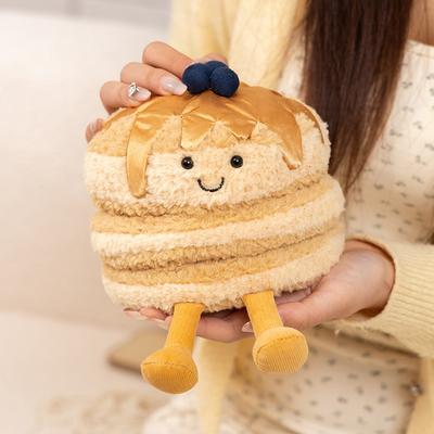 Dessert Series Plush Toy Stuffed Food Bagels, Pancakes, Waffles Soft Doll Home Decor Gift for Children