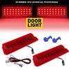 Pair Red LED Panel Door Light Courtesy Light For 1999-2007 Ford F-450 Super Duty